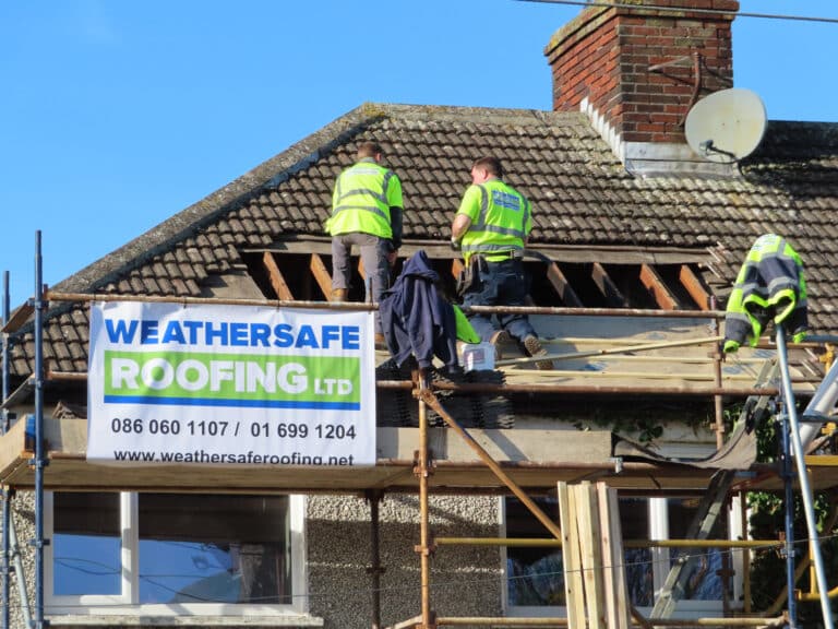 Weathersafe Roof Team Working On Roof Repairs